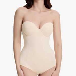 Decorus Strapless Shapewear Women's Small Bridal Formal Retro Fitted Slimming
